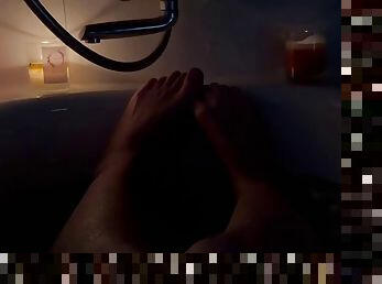 Sensual show slave foot worship