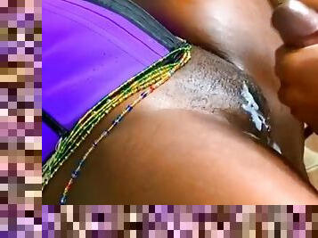Bbc Black Big Cock Cumshot On Strangers Shaved Pussy