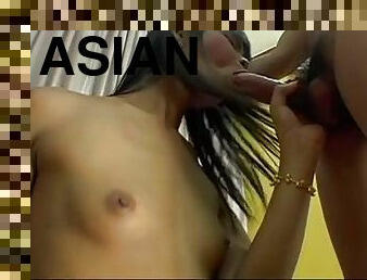 asiatisk, shemale, anal, milf, thailändsk, rumpa-butt