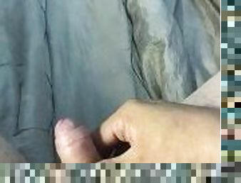 Fast masturbation small and hairy penis,