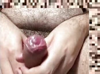 Chubby young man jerks off his TIGHT FORESKIN dick (verbal)