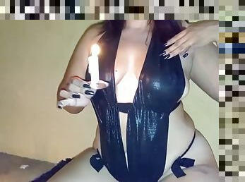 Gina dressed as sexy Katrina gets fucked hard to celebrate Halloween