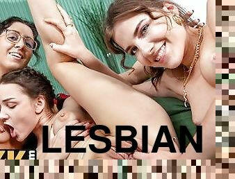 lesbian-lesbian, remaja, mainan, bertiga, kecil-mungil, fetish-benda-yang-dapat-meningkatkan-gairah-sex, wawancara, lesbian