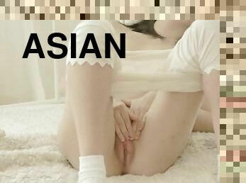 asiatisk, storatuttar, klitta, masturbation, fitta-pussy, brudar, tonåring, naturlig, tuttar, fetisch