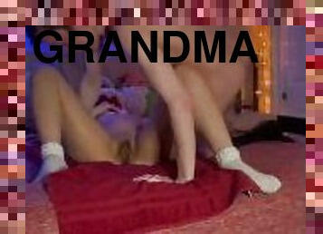 grand-mère, orgasme, russe, amateur, babes, fellation