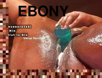 rumpe, feit, pussy, squirt, amatør, ebony, svart, bbw