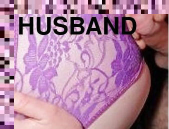 The husband of my best colleague cums hugely on my panties (huge ass)