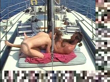 Classic porn fuck on a yacht
