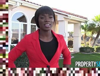 PropertySex Crazy Hot Black Real Estate Agent Persuaded to Make Sex Video