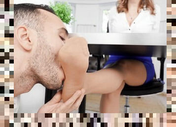 كبيرة الثدي, مكتب (Office), كس (Pussy), زب ضخم, كبيرة في العمر, نجمة في الجنس, متعة باليد, أقدام, أسفل, قبلات