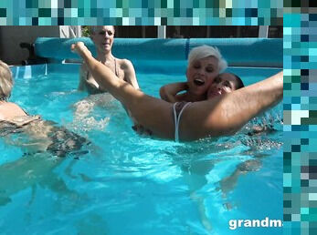 The hottest orgy by the pool with the hottest models you'll ever see