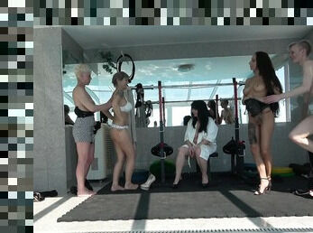The hottest orgy by the pool with the hottest models you'll ever see